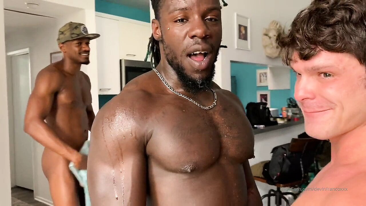 Big Black and White Orgy